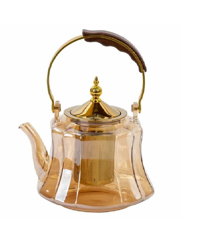 ÇAYDANLIK & CEZVEMİTER009.03.0550Miter Çaydanlık Cam Akasya Kulplu Gold Oval 1200 ml  MT-020 8020Miter Çaydanlık Cam Akasya Kulplu Gold Oval 1200 ml  MT-020 8020
