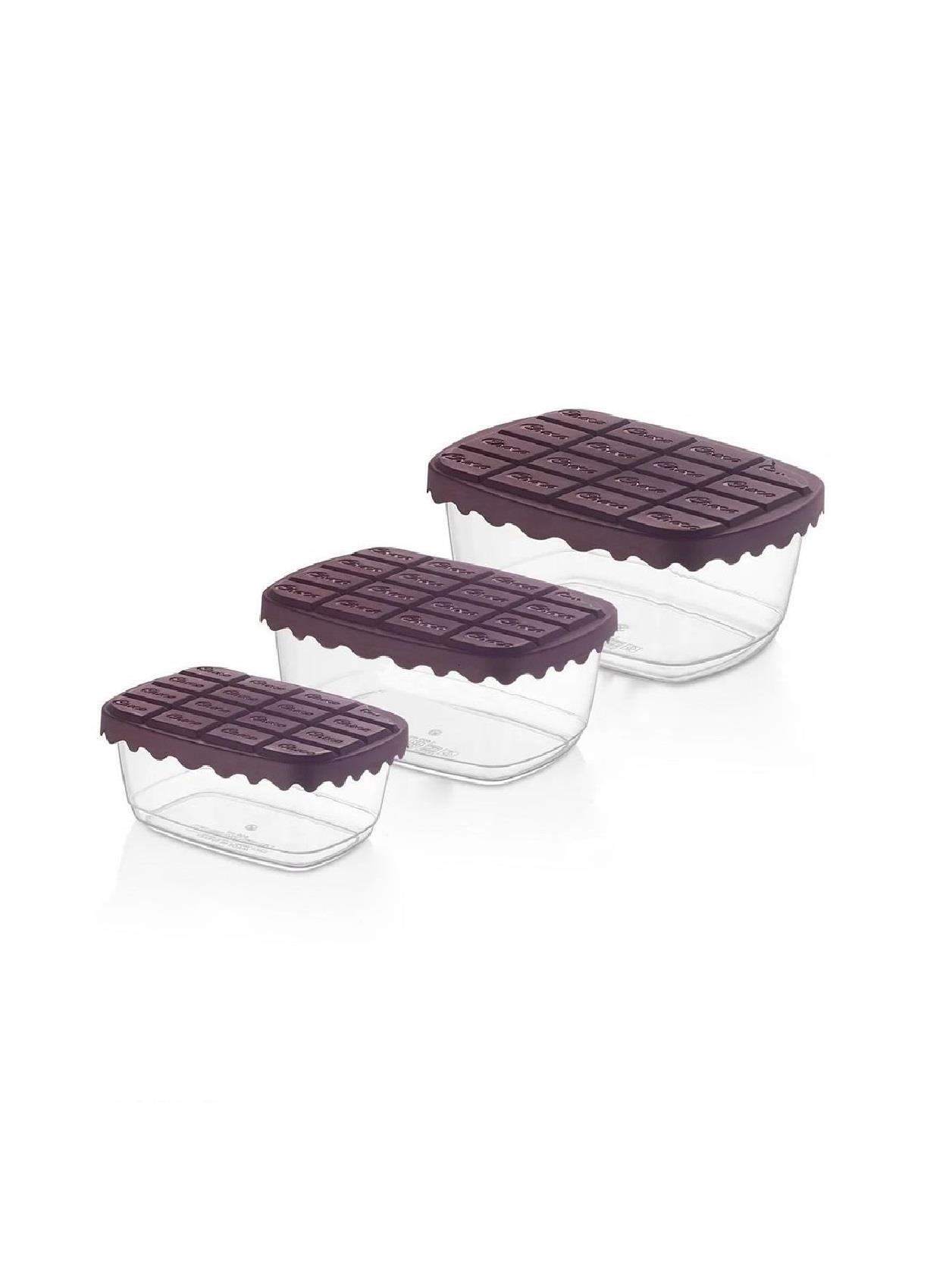 SAKLAMA KAPLARISUNPLAST009.03.0257SUNPLAST SC-4279 CHOCO BOX 3LÜ SAKLAMA KABI 800 MLSUNPLAST SC-4279 CHOCO BOX 3LÜ SAKLAMA KABI 800 ML