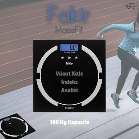 TARTILARFAKİR009.03.0602FAKİR MASSFIT CAM VUCUT ANALIZ BASKÜLÜ SIYAH FAKİR MASSFIT CAM VUCUT ANALIZ BASKÜLÜ SIYAH 