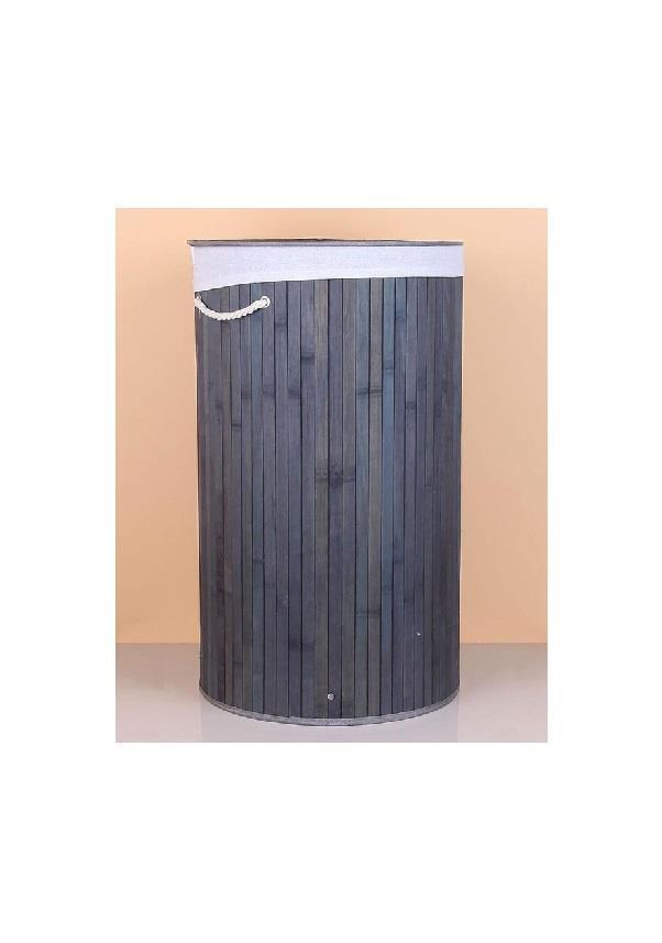 BANYO AKSESUARLARIBAMBUM009.03.0192BAMBUM LİNEN YUVARLAK ÇAMAŞIR SEPETİ GRİ H5769BAMBUM LİNEN YUVARLAK ÇAMAŞIR SEPETİ GRİ H5769