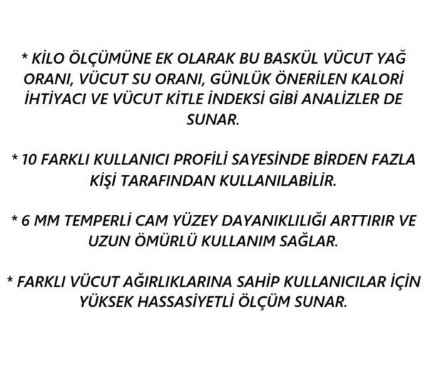 TARTILARFAKİR009.03.0602FAKİR MASSFIT CAM VUCUT ANALIZ BASKÜLÜ SIYAH FAKİR MASSFIT CAM VUCUT ANALIZ BASKÜLÜ SIYAH 