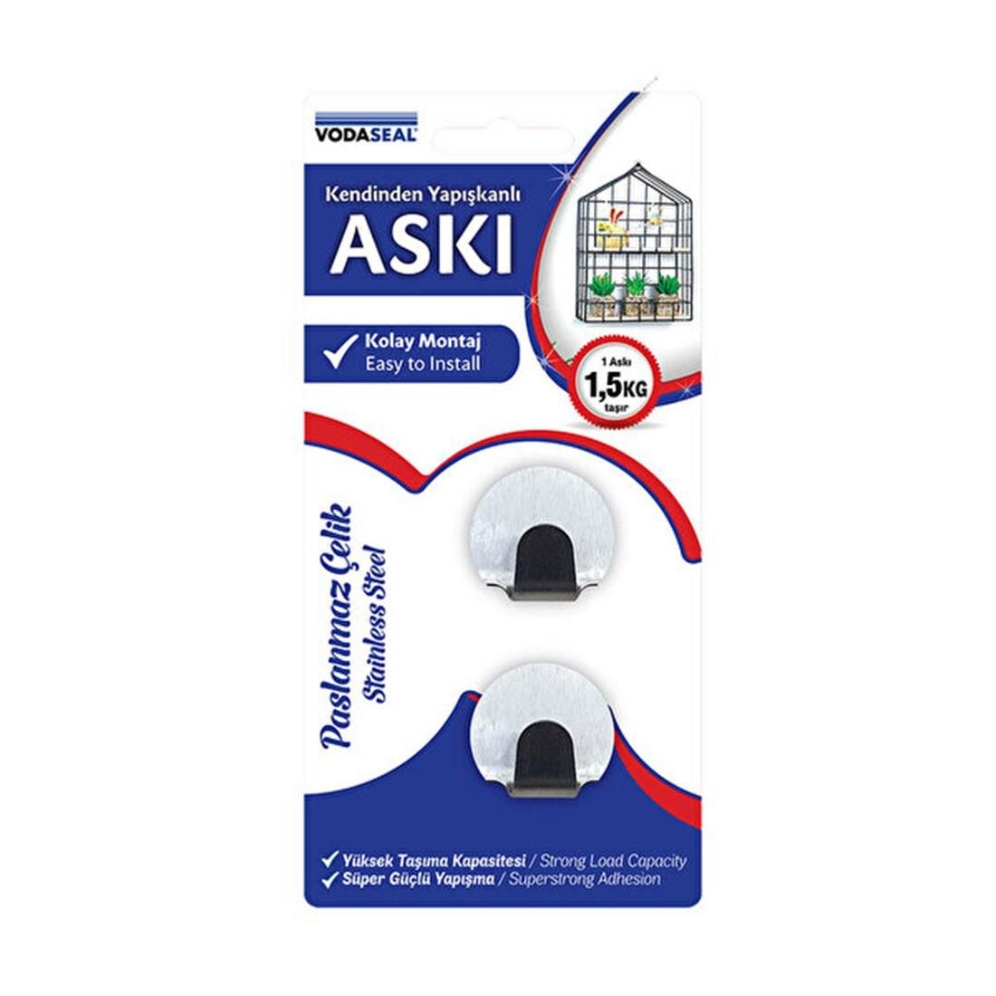 ASKILARVODASEAL009.03.0006VODASEAL KENDİNDEN YAPIŞKANLI PASLANMAZ ÇELİK OVAL KROM 2 Lİ ASKI  NM 78 3867VODASEAL KENDİNDEN YAPIŞKANLI PASLANMAZ ÇELİK OVAL KROM 2 Lİ ASKI  NM 78 3867