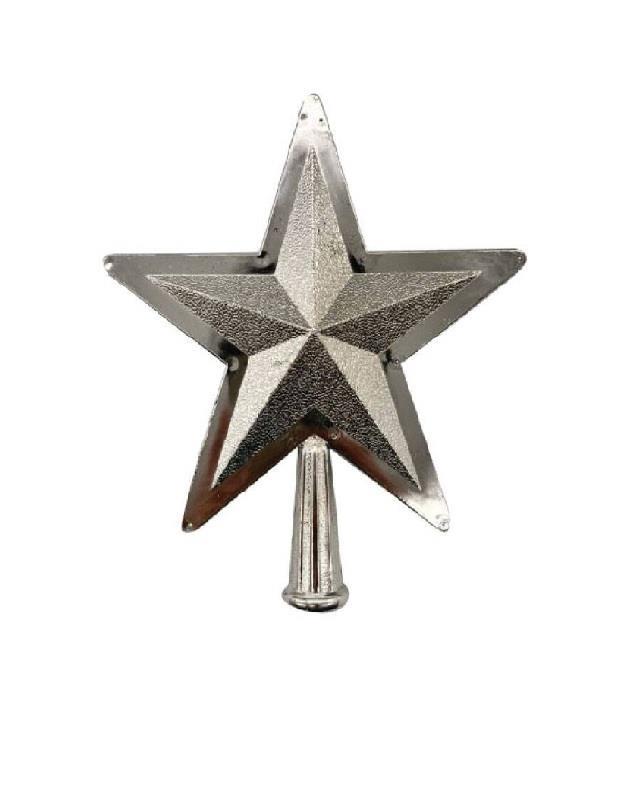 DEKORATİF ÜRÜNLERMUHTELİF009.04.0160Yılbaşı Tepelik Kabartmalı Gümüş 16 cm 3733 Yılbaşı Tepelik Kabartmalı Gümüş 16 cm 3733 