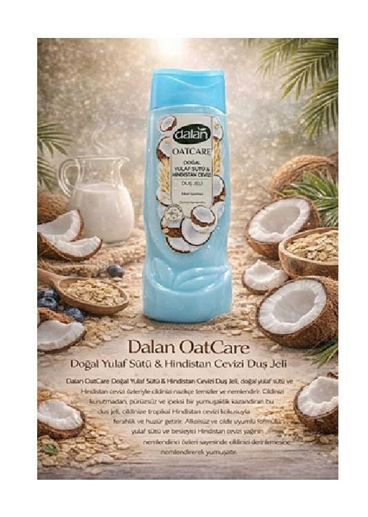 VÜCUT BAKIMDALAN009.06.1464Dalan OATCARE DUŞ JELİ YULAF SÜTÜ HİNDİSTAN CEVİZİ 450MLDalan OATCARE DUŞ JELİ YULAF SÜTÜ HİNDİSTAN CEVİZİ 450ML