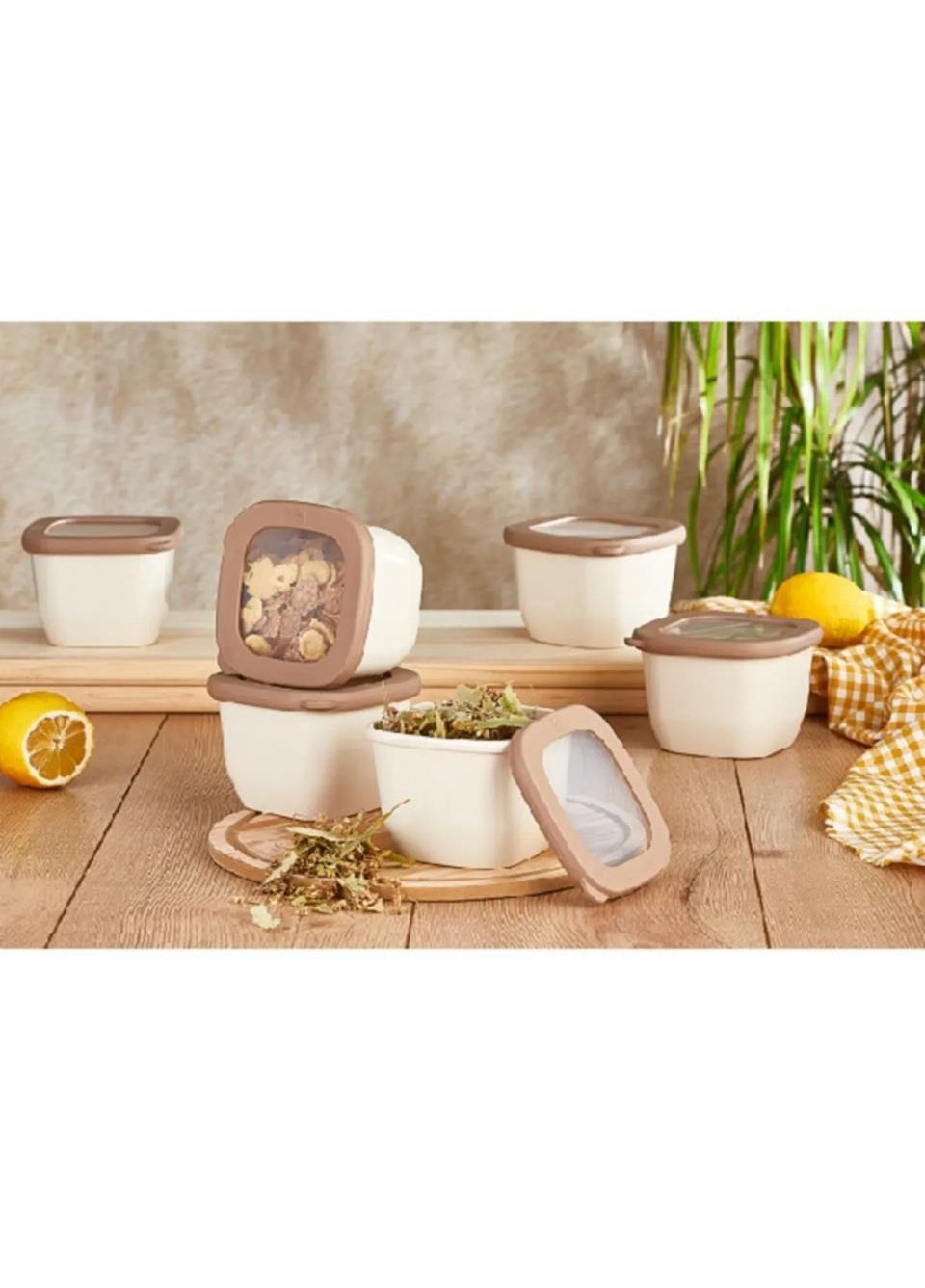 SAKLAMA KAPLARIMUHTELİF009.06.1097Vip Ahmet 6lı Kare Saklama Kabı Bej VP-057Vip Ahmet 6lı Kare Saklama Kabı Bej VP-057