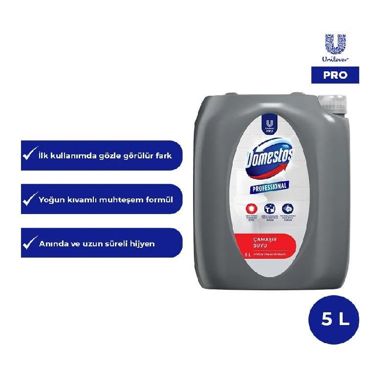 TEMİZLİK GEREÇLERİDOMESTOS009.06.0742DOMESTOS PROFESSİONAL ÇAMAŞIR SUYU 5  LTDOMESTOS PROFESSİONAL ÇAMAŞIR SUYU 5  LT