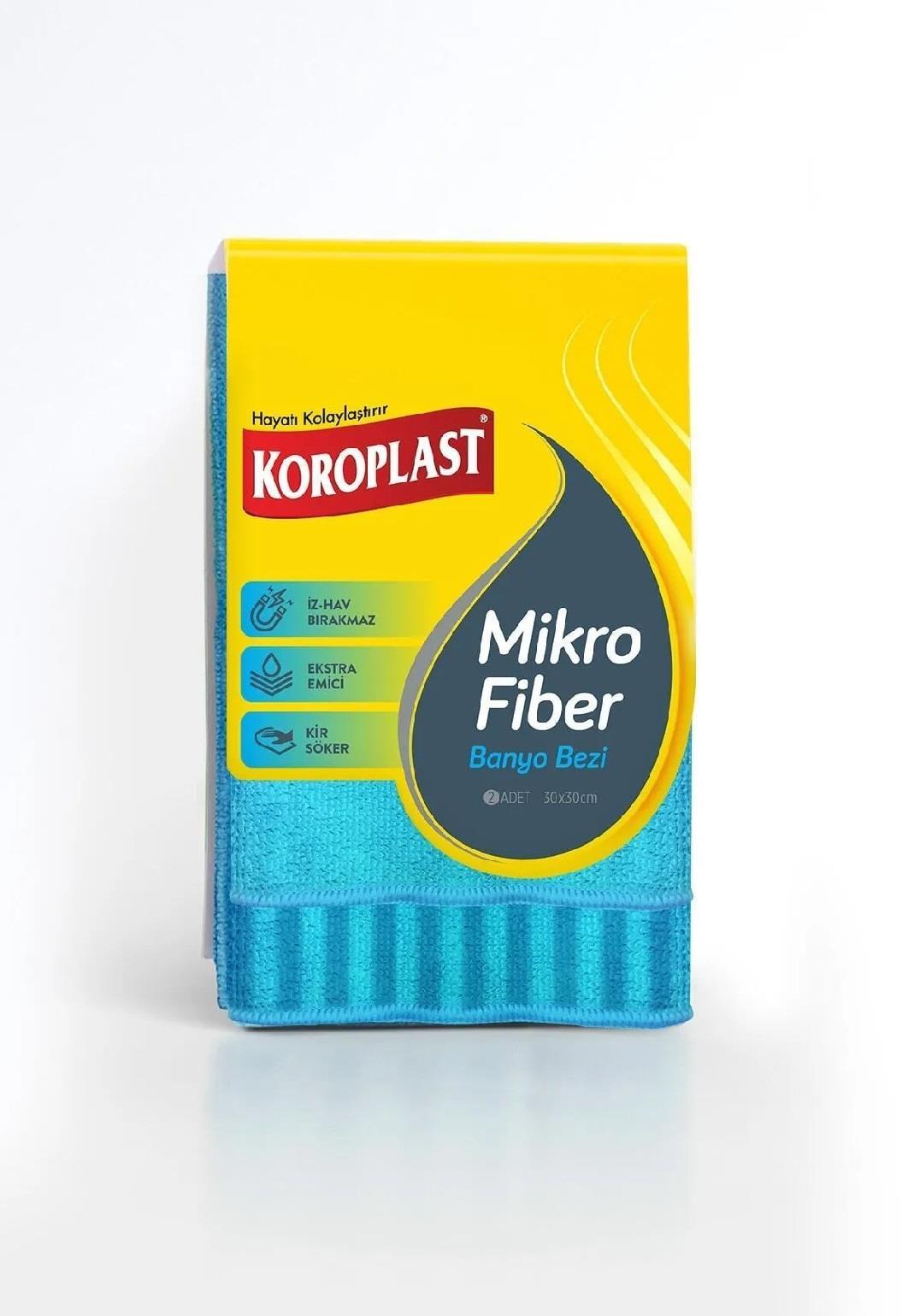 TEMİZLİK BEZLERİKOROPLAST009.06.0888KOROPLAST MİKROFİBER BANYO BEZİ 2LİKOROPLAST MİKROFİBER BANYO BEZİ 2Lİ