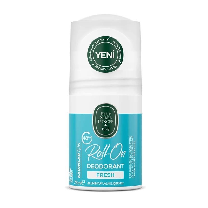 KOZMETİKEYÜP SABRİ TUNCER009.06.1139Eyüp Sabri Tuncer Roll On Deodorant - Fresh (Kadın) 75 mlEyüp Sabri Tuncer Roll On Deodorant - Fresh (Kadın) 75 ml