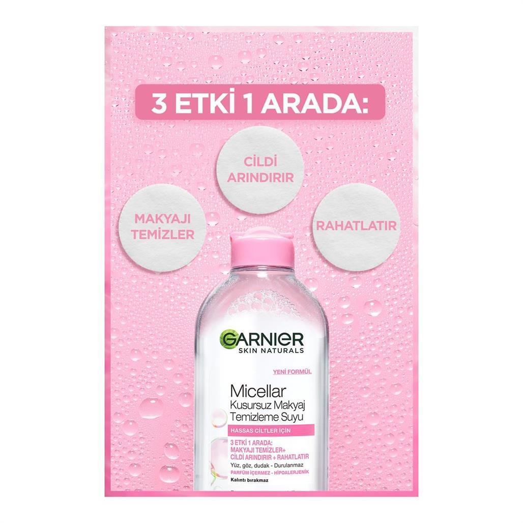 YÜZ BAKIMgarnier009.06.1337Garnier Micellar Kusursuz Makyaj Temizleme Suyu 200 ml 476892Garnier Micellar Kusursuz Makyaj Temizleme Suyu 200 ml 476892