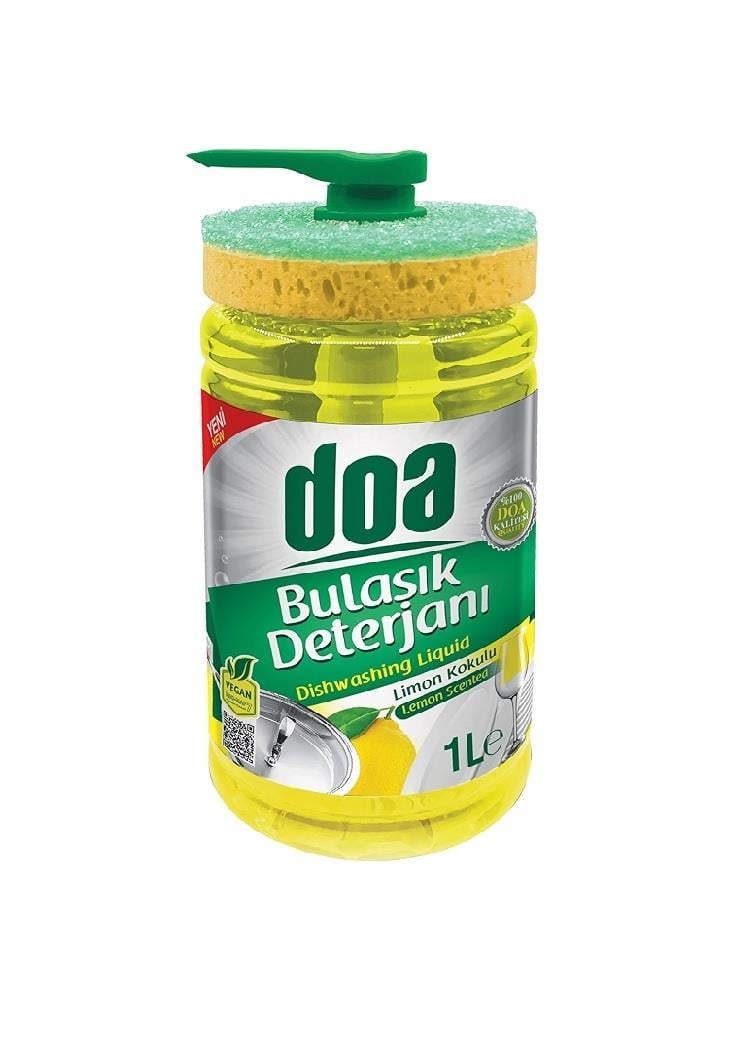 DETERJANLARDOA009.06.1073DOA Sıvı Bulaşık Deterjanı Süngerli Limon kokulu 1000 mlDOA Sıvı Bulaşık Deterjanı Süngerli Limon kokulu 1000 ml