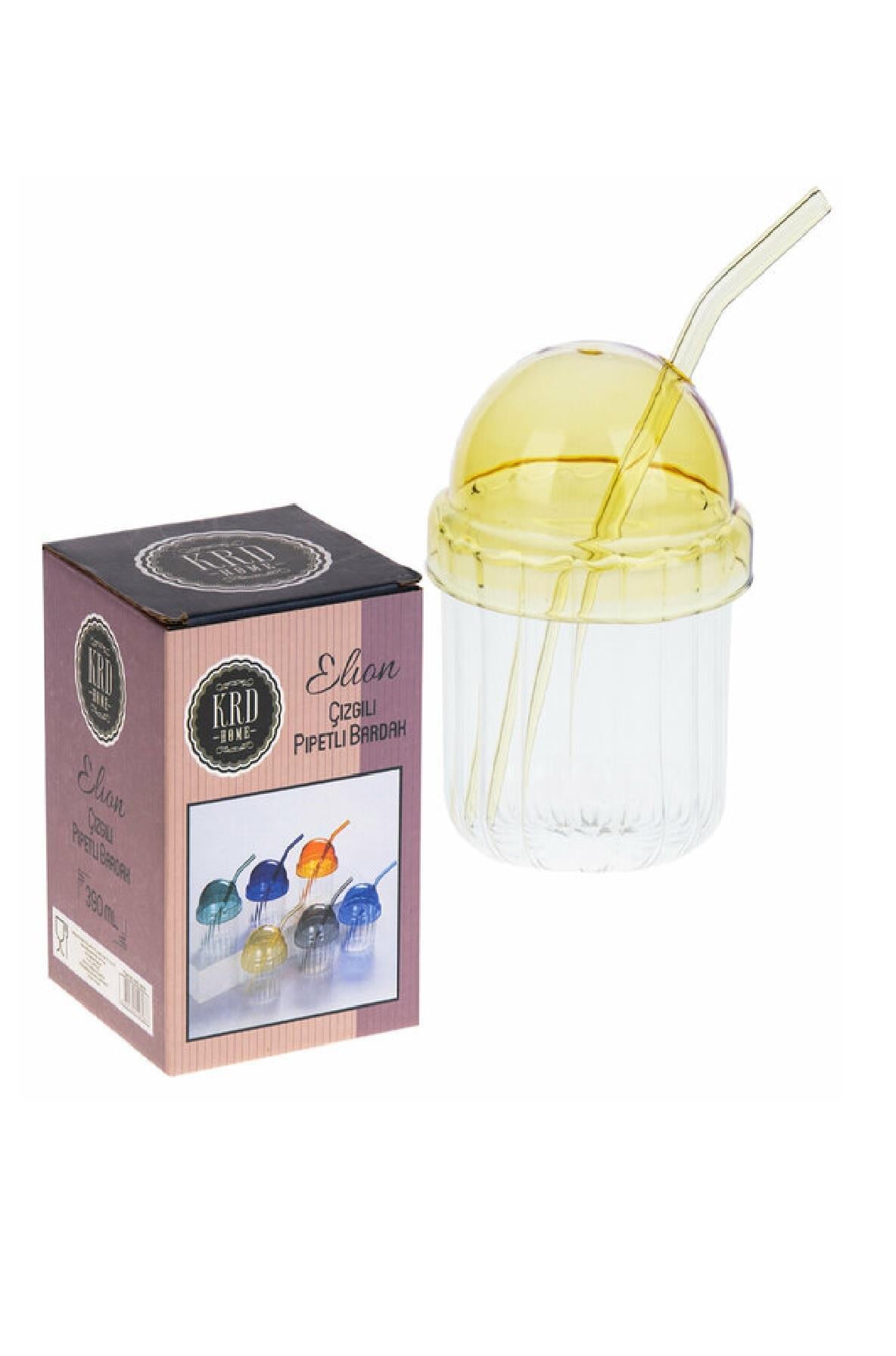 BARDAKKRD HOME009.17.0105Krd Home Bardak Elion Çizgili Pipetli 390Ml KRD-4858Krd Home Bardak Elion Çizgili Pipetli 390Ml KRD-4858