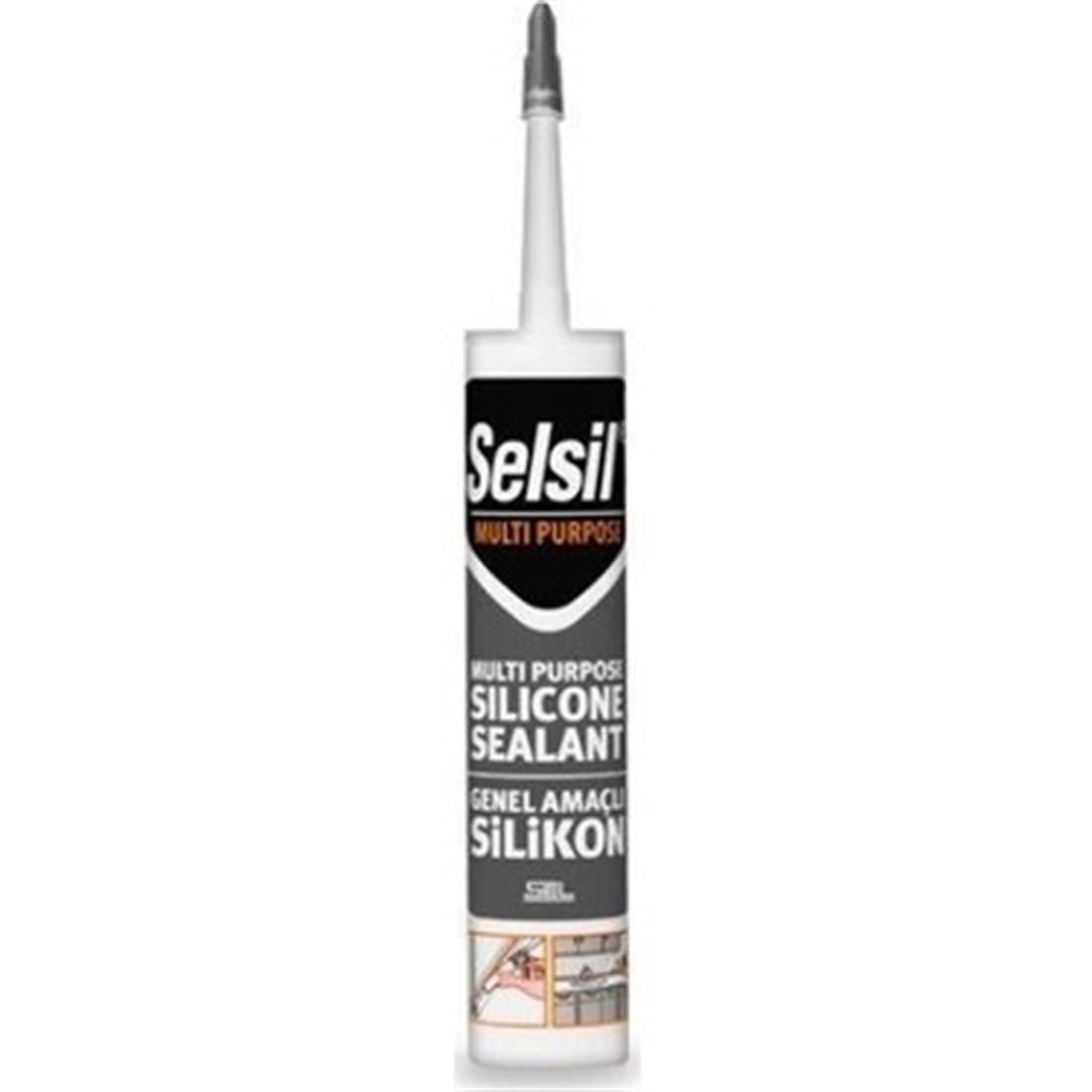 SİLİKON & MASTİKSELSİL011.03.0101SELSİL GENEL AMAÇLI SİLİKON 280 GR SİYAHSELSİL GENEL AMAÇLI SİLİKON 280 GR SİYAH