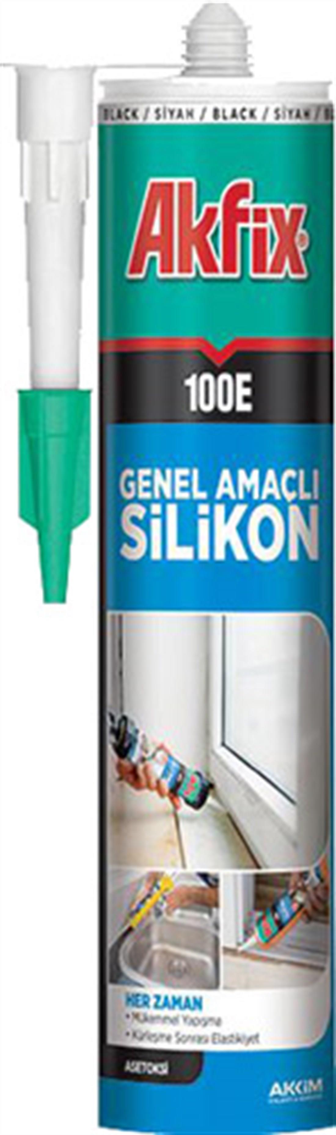 SİLİKON & MASTİKAKFİX011.03.0032AKFİX 100E SA043 ÜNİVERSAL SİLİKON 280 ML SİYAHAKFİX 100E SA043 ÜNİVERSAL SİLİKON 280 ML SİYAH