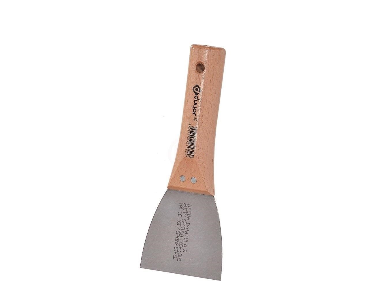 SPATULADUYAR011.04.0194DUYAR AHŞAP SAPLI MACUN ISPATULASI 8CM KOD:302DUYAR AHŞAP SAPLI MACUN ISPATULASI 8CM KOD:302