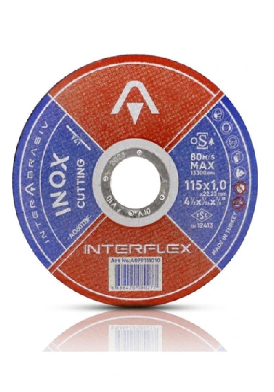 KESME TAŞLARIİNTERFLEX012.02.0849İNTERFLEX 115*1 METAL KESME TAŞI İnox 4079111010İNTERFLEX 115*1 METAL KESME TAŞI İnox 4079111010