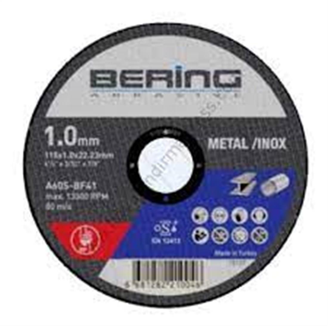 AŞINDIRICI ÜRÜNLERBERİNG012.02.0128BERİNG 210046 115*1.0*22.23 MM İNOX KESME TAŞIBERİNG 210046 115*1.0*22.23 MM İNOX KESME TAŞI