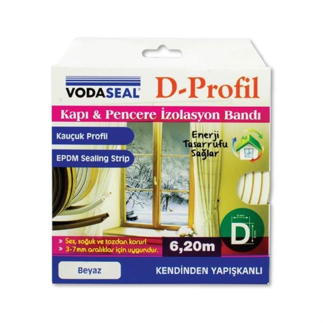 SIZDIRMAZLIK BANTLARIVODASEAL012.03.0025VODASEAL KAPI VE PENCERE İZOLASYON BANDI 3-7MM 6,20 METRE BEYAZ NM 78 3089VODASEAL KAPI VE PENCERE İZOLASYON BANDI 3-7MM 6,20 METRE BEYAZ NM 78 3089