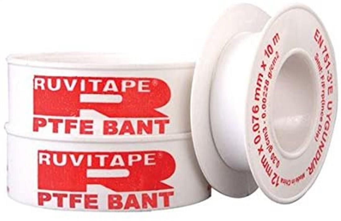 SIZDIRMAZLIK BANTLARIMarkasız012.03.0047RUVİTAPE TEFLON BANDI KIRMIZI  0,076MM*12MM*10MRUVİTAPE TEFLON BANDI KIRMIZI  0,076MM*12MM*10M