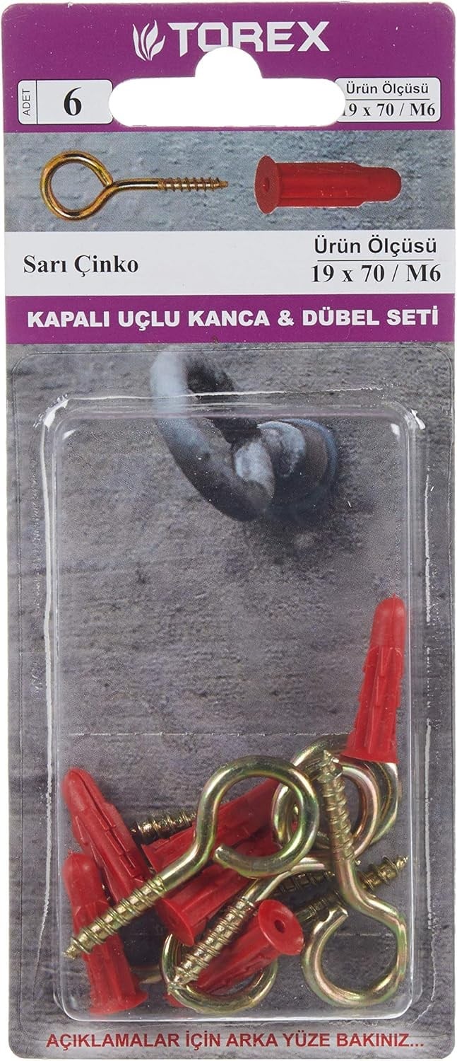 HIRDAVATTOREX012.07.0434TOREX KAPALI UÇLU KANCA 19*70TOREX KAPALI UÇLU KANCA 19*70