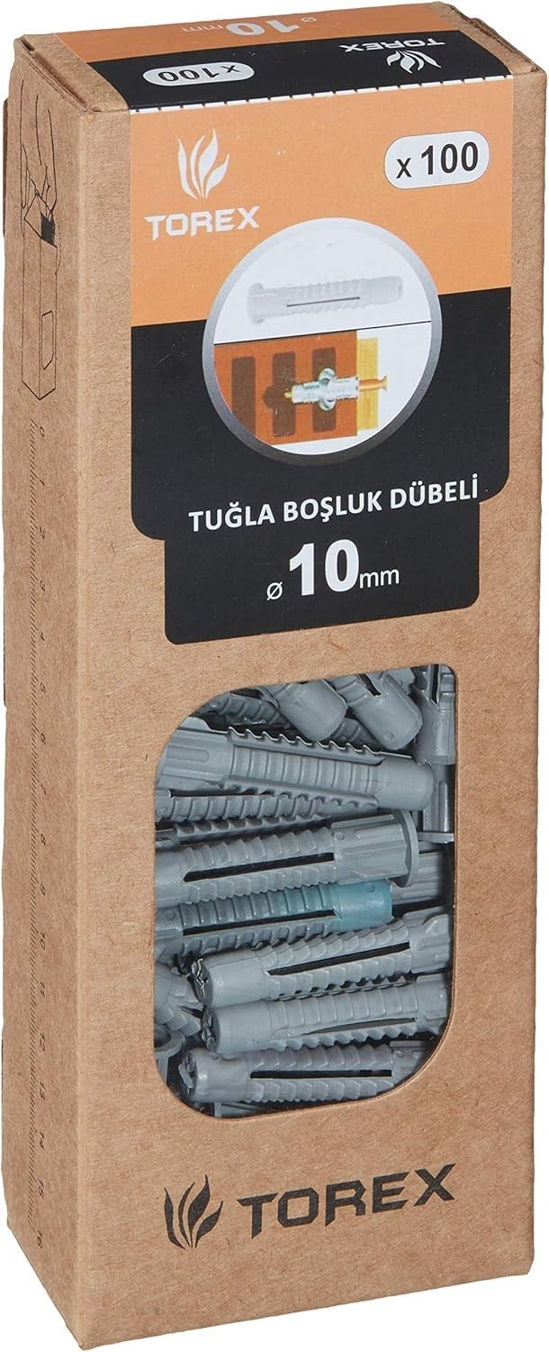 HIRDAVATTOREX012.07.0447TOREX TUĞLA BOŞLUK DÜBELİ 10 MM TOREX TUĞLA BOŞLUK DÜBELİ 10 MM 