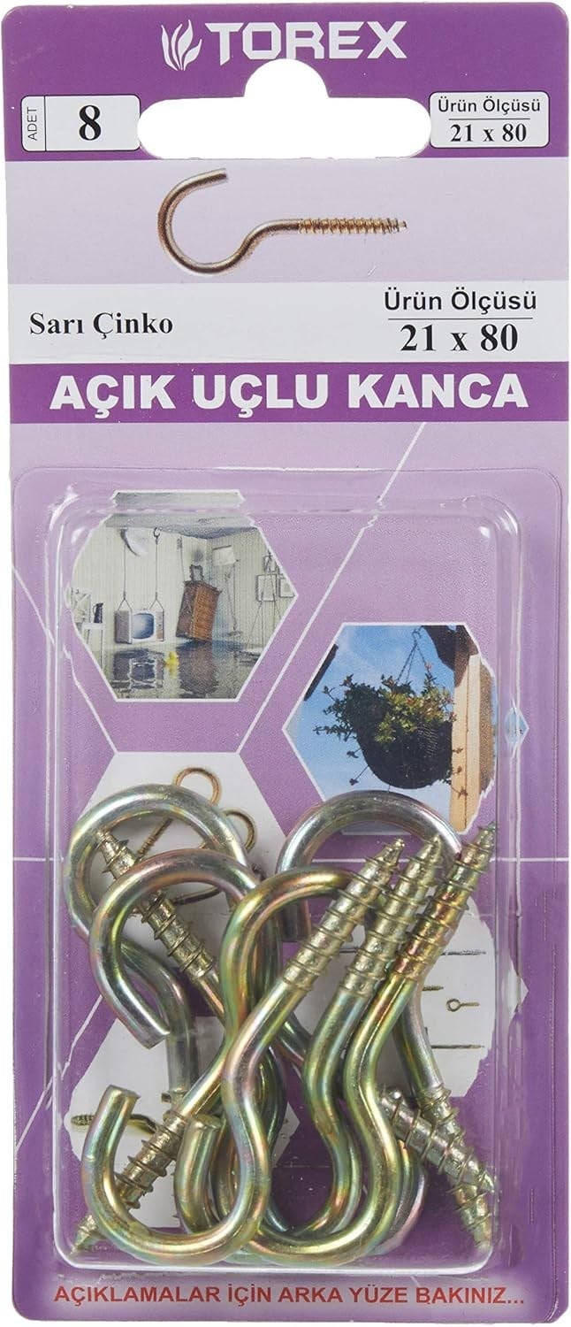 HIRDAVATTOREX012.07.0425TOREX AÇIK UÇLU KANCA 19*70TOREX AÇIK UÇLU KANCA 19*70