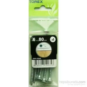 HIRDAVATTOREX012.07.0333TOREX DIN 7505 6*80 SUNTA VİDASITOREX DIN 7505 6*80 SUNTA VİDASI