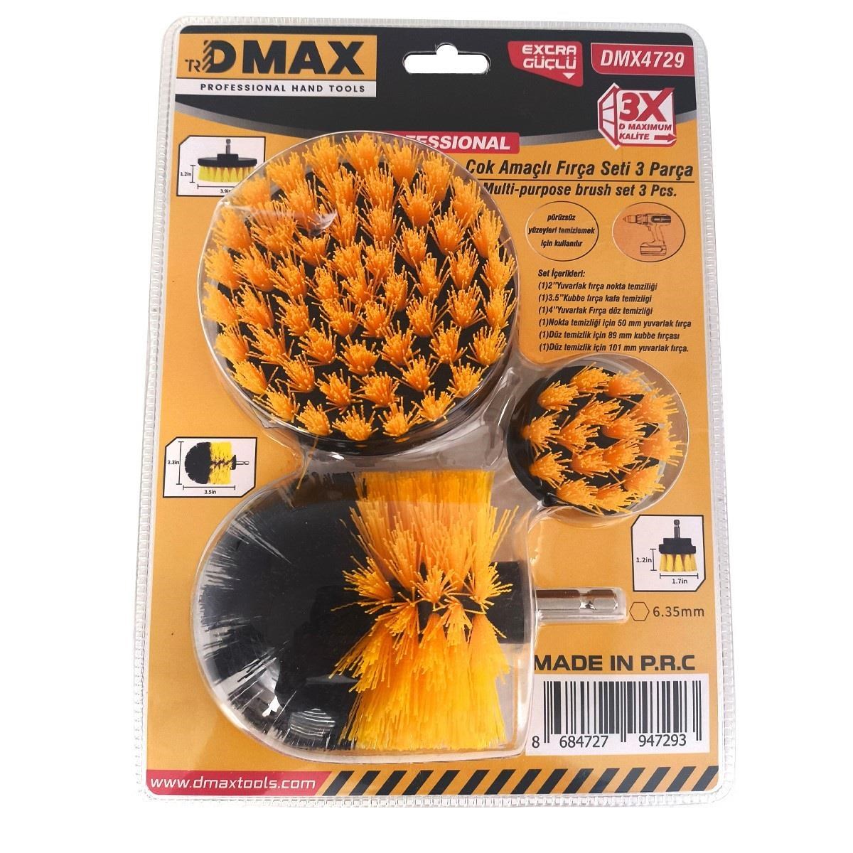EV & YAŞAMDMAX012.09.3184DMAX FIRÇA SETİ ÇOK AMAÇLI 3 PARÇA DMX4729DMAX FIRÇA SETİ ÇOK AMAÇLI 3 PARÇA DMX4729