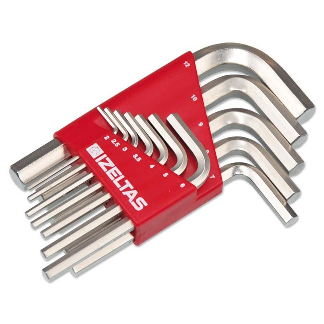 ALLEN & LOKMA ANAHTARLARİZELTAŞ012.09.0861İZELTAŞ ALTI KÖŞE ALLEN ANAHTAR TAKIMI UZUN BOY 10'LUİZELTAŞ ALTI KÖŞE ALLEN ANAHTAR TAKIMI UZUN BOY 10'LU