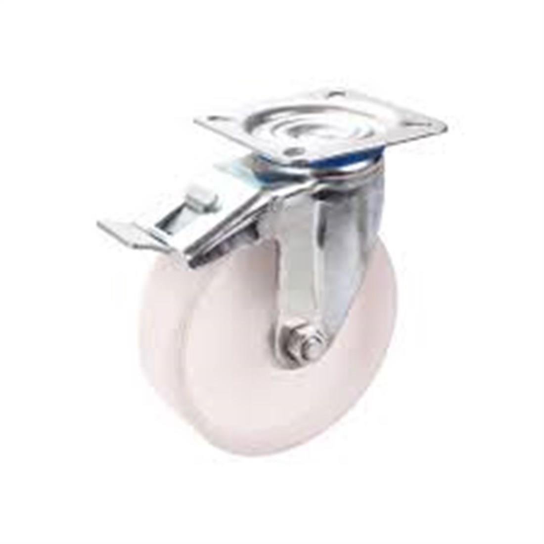 TEKERLERMASTER012.19.0027DÖNER TEKER 100*35 FRENLİ POLYEMİDDÖNER TEKER 100*35 FRENLİ POLYEMİD