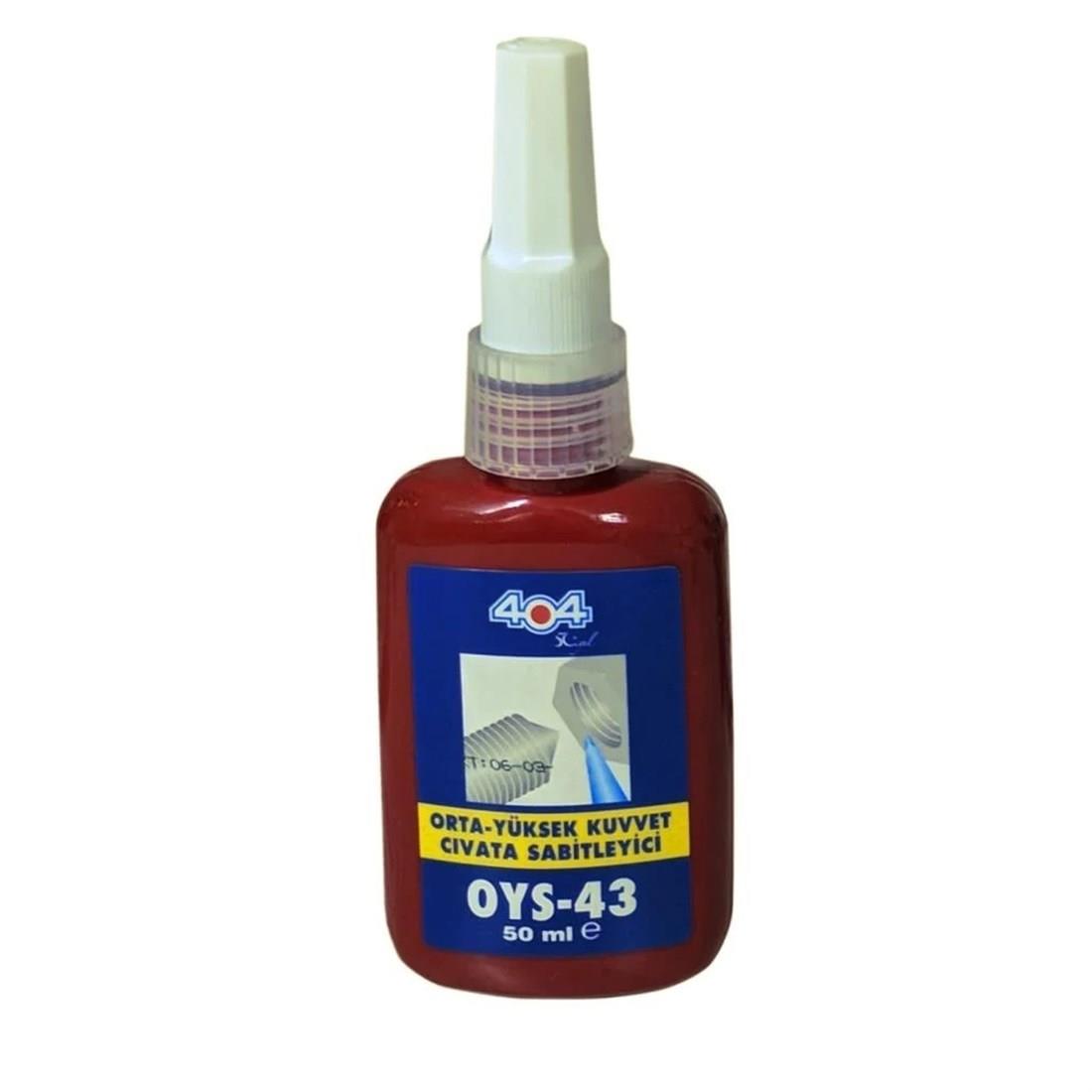 SIVI KİMYASALLAR404012.25.0021404 OYS-43 CİVATA SABİTLEYİCİ 50 ML404 OYS-43 CİVATA SABİTLEYİCİ 50 ML