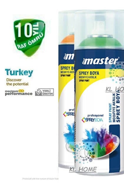 BOYAMASTER013.12.0183Master sprey boya fil dişi krem 400 ml RL1015Master sprey boya fil dişi krem 400 ml RL1015