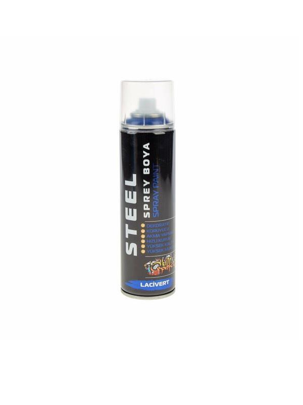 SPREY BOYALARSELSİL013.12.0201Steel Sprey Boya Lacivert 200ml 0314Steel Sprey Boya Lacivert 200ml 0314