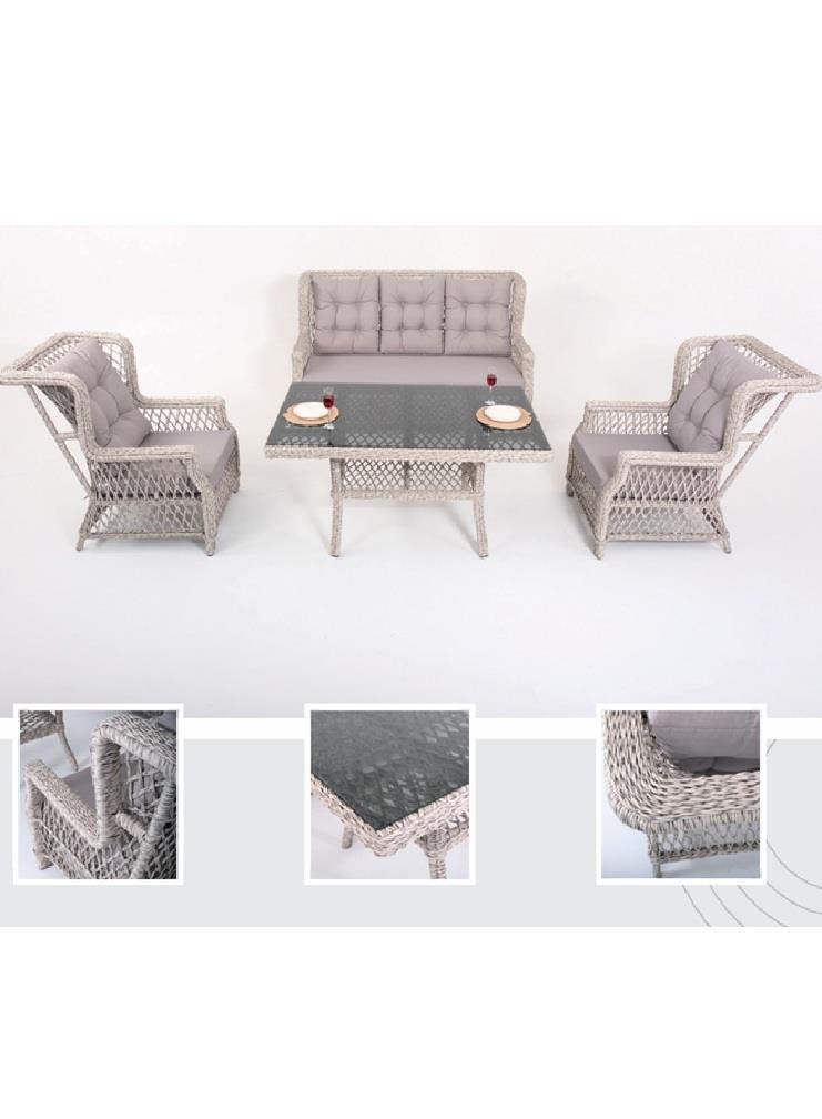 BAHÇE MOBİLYALARIdiğer015.010.0255Flexy 1164 Rattan Eyfel 3lü Takım (3+1+1) Flexy 1164 Rattan Eyfel 3lü Takım (3+1+1) 