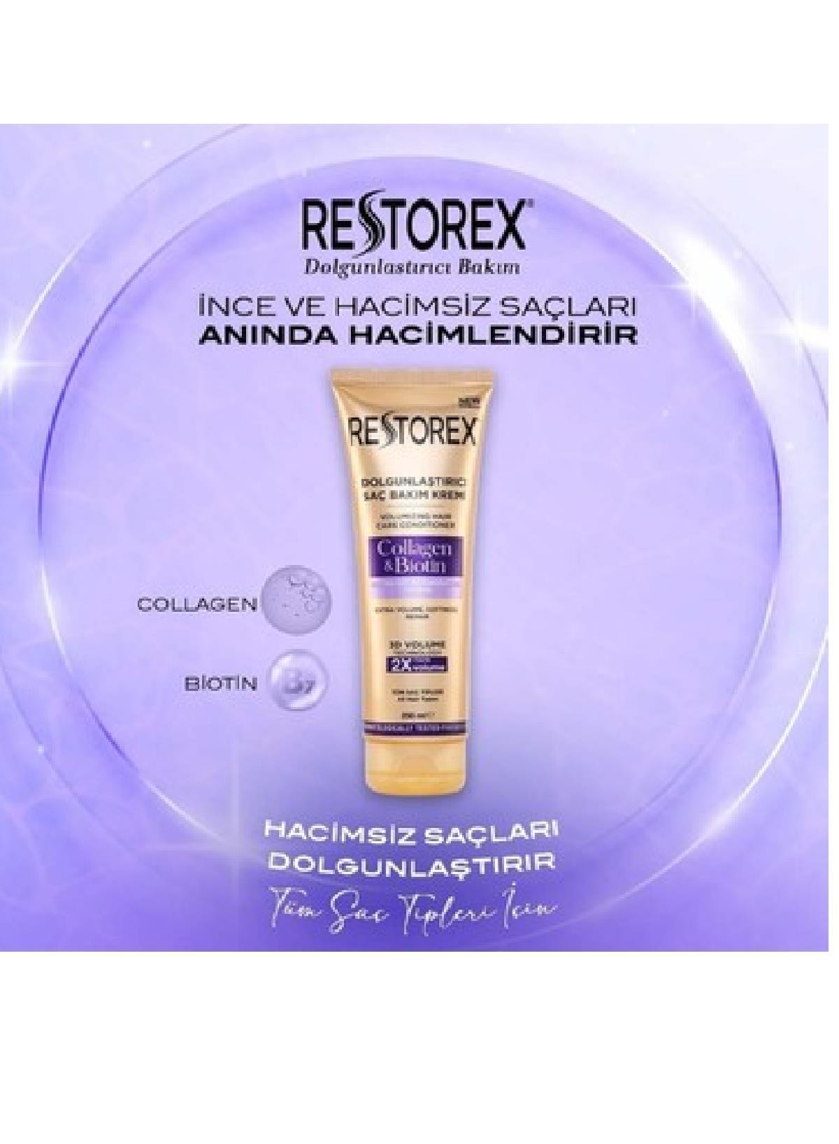 SAÇ BAKIMdiğer015.04.0042RESTOREX 250ML KOLAJN BTN SAÇ KR_TR/ENRESTOREX 250ML KOLAJN BTN SAÇ KR_TR/EN