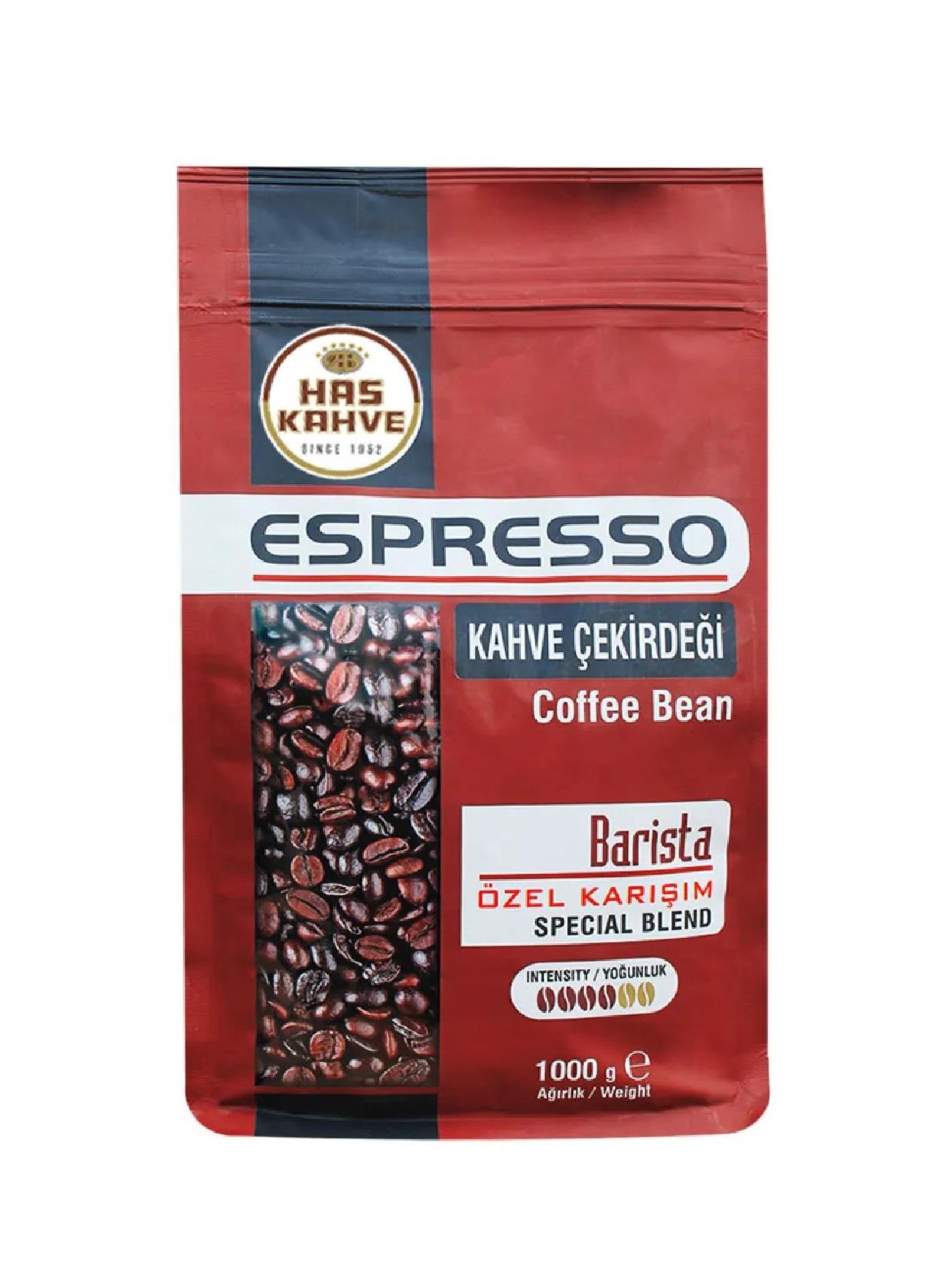 KAHVELERHAS KAHVE018.02.0086Has Kahve Espresso kahve çekirdeği Barista 1000g Has Kahve Espresso kahve çekirdeği Barista 1000g 