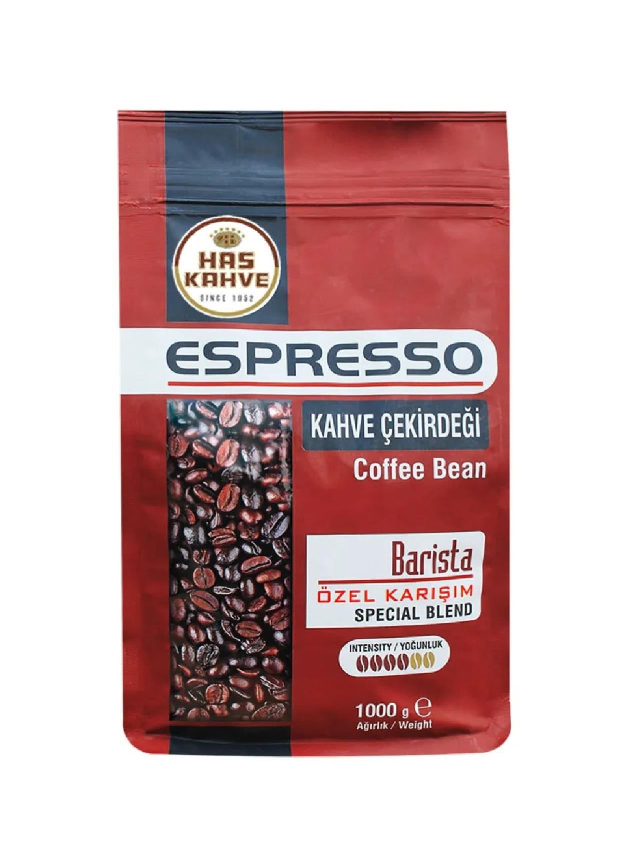 KAHVELERHAS KAHVE018.02.0086Has Kahve Espresso kahve çekirdeği Barista 1000g Has Kahve Espresso kahve çekirdeği Barista 1000g 