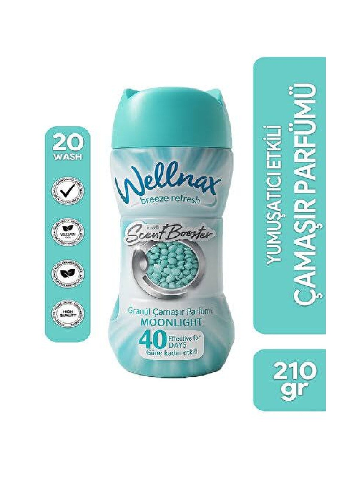 AYNAWELLNAX019.02.0046WELLNAX GRANÜL ÇAMAŞIR PARFÜMÜ VE YUMUŞATICISI MOONLİGHT 210GR BLK-168 1682WELLNAX GRANÜL ÇAMAŞIR PARFÜMÜ VE YUMUŞATICISI MOONLİGHT 210GR BLK-168 1682