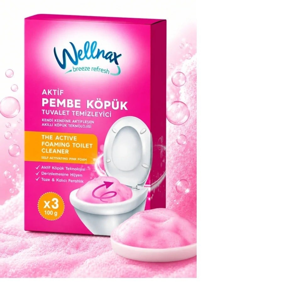 AYNAWELLNAX019.02.0018WELLNAX TUVALET TEMİZLEYİCİ AKTİF KÖPÜK 2 Lİ 2*100gr BLK-442 4423WELLNAX TUVALET TEMİZLEYİCİ AKTİF KÖPÜK 2 Lİ 2*100gr BLK-442 4423