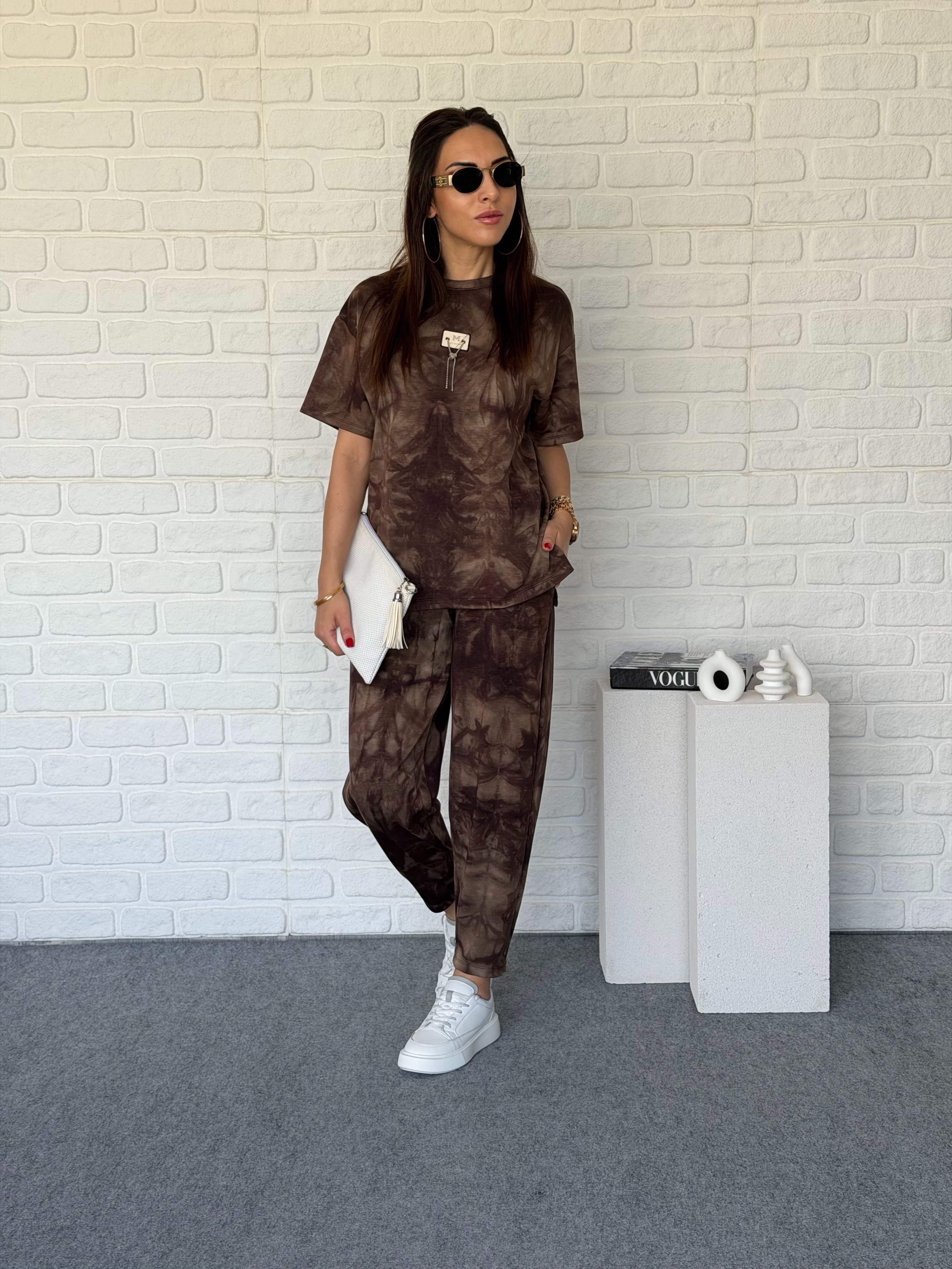 Batik Desen Şalvar Modal Takım