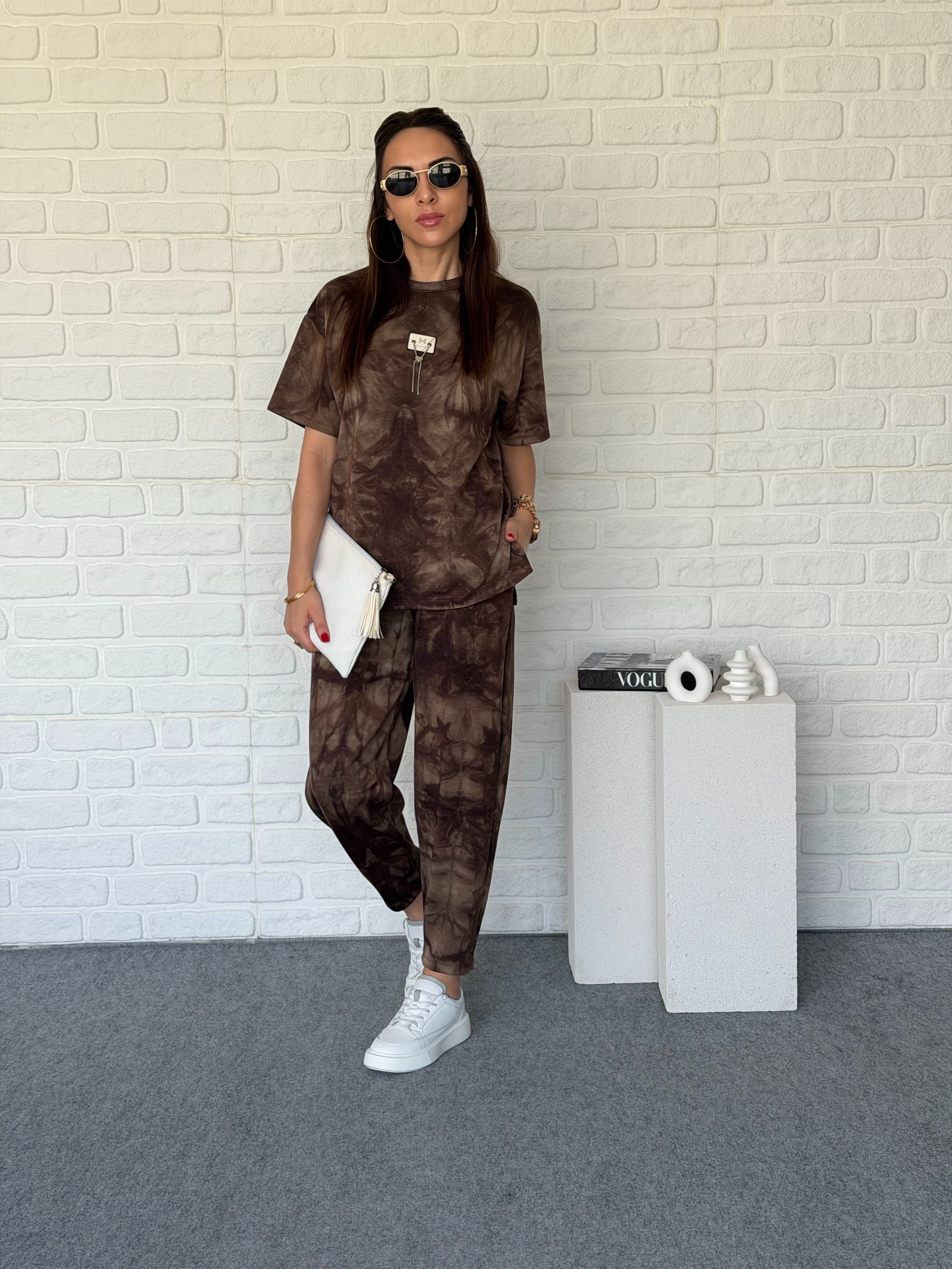 Batik Desen Şalvar Modal Takım