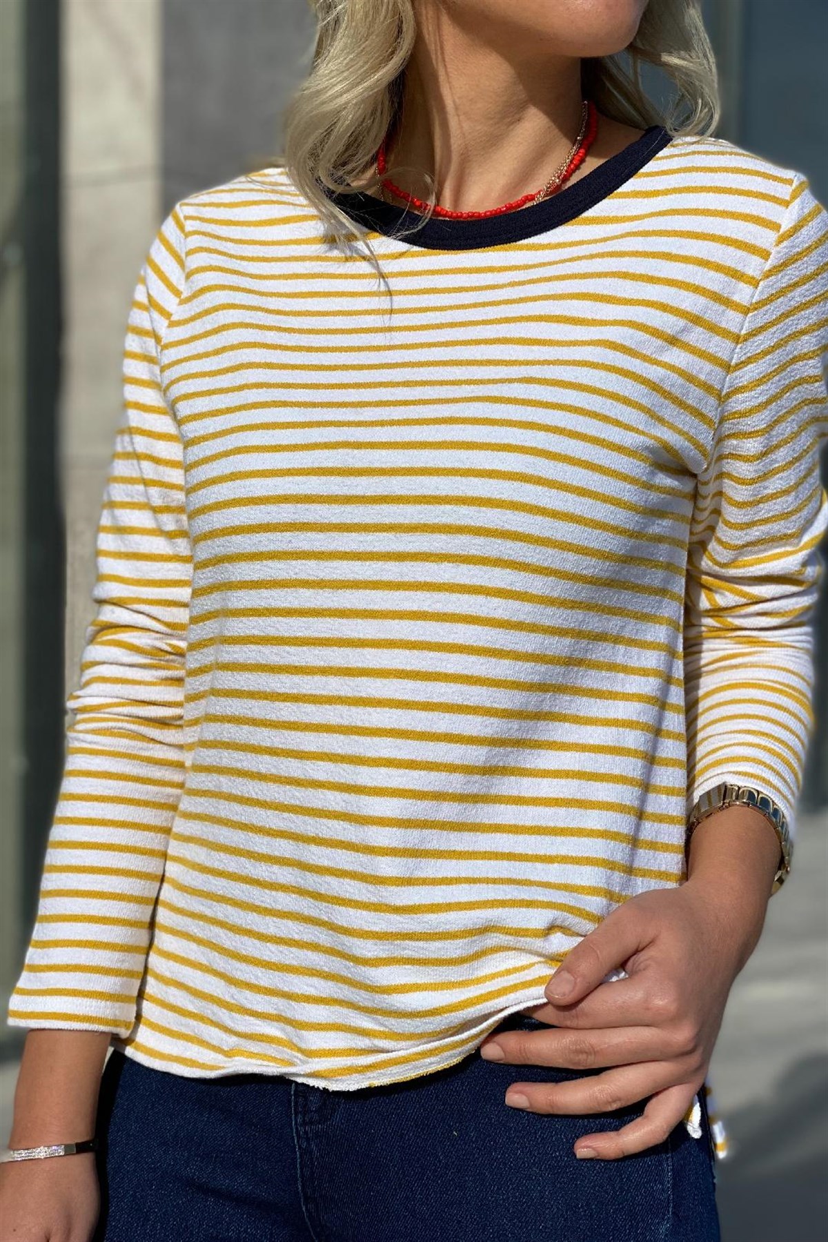 Çizgili Sweatshirt