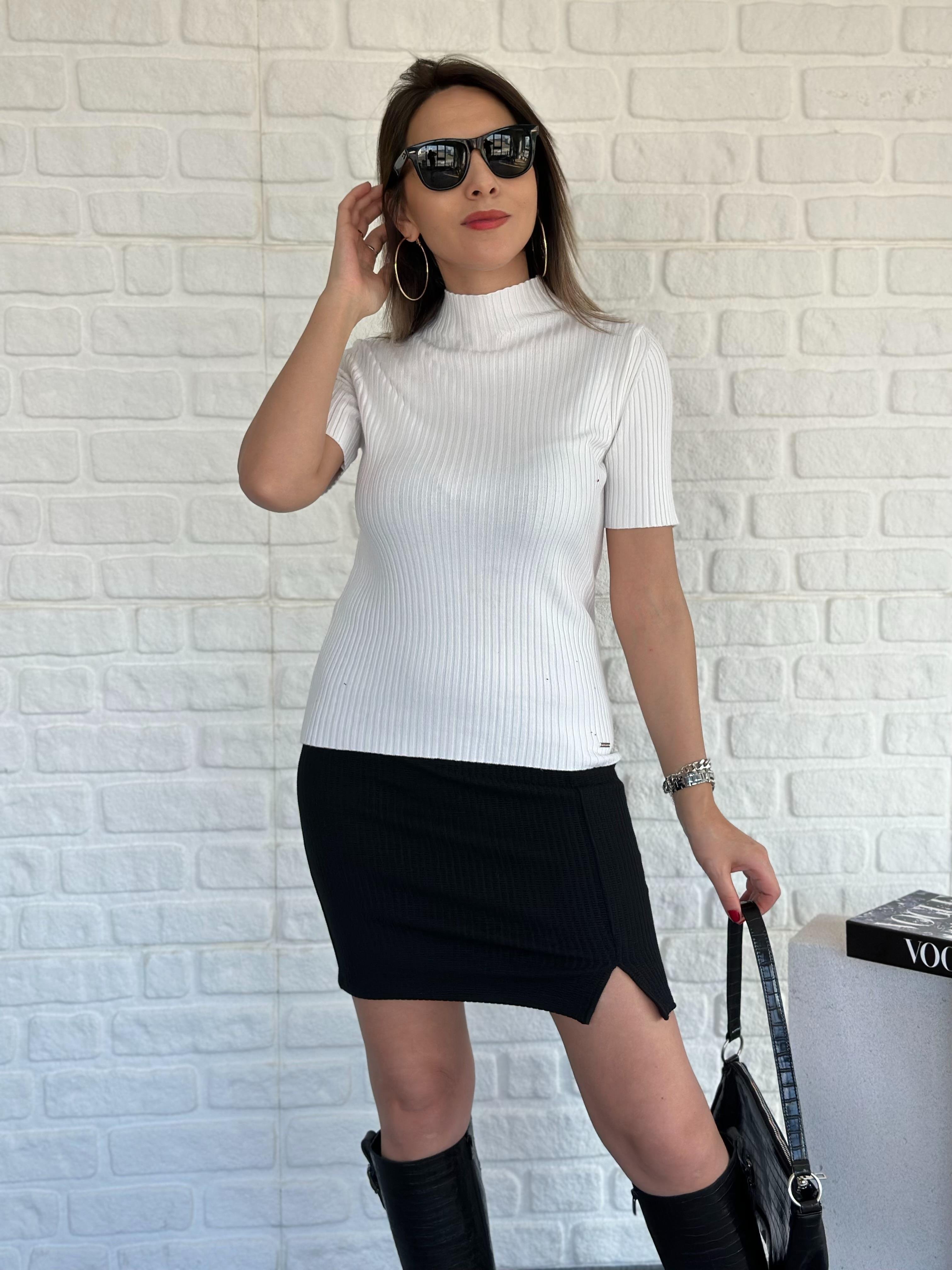 Dik Yaka Fitilli Triko