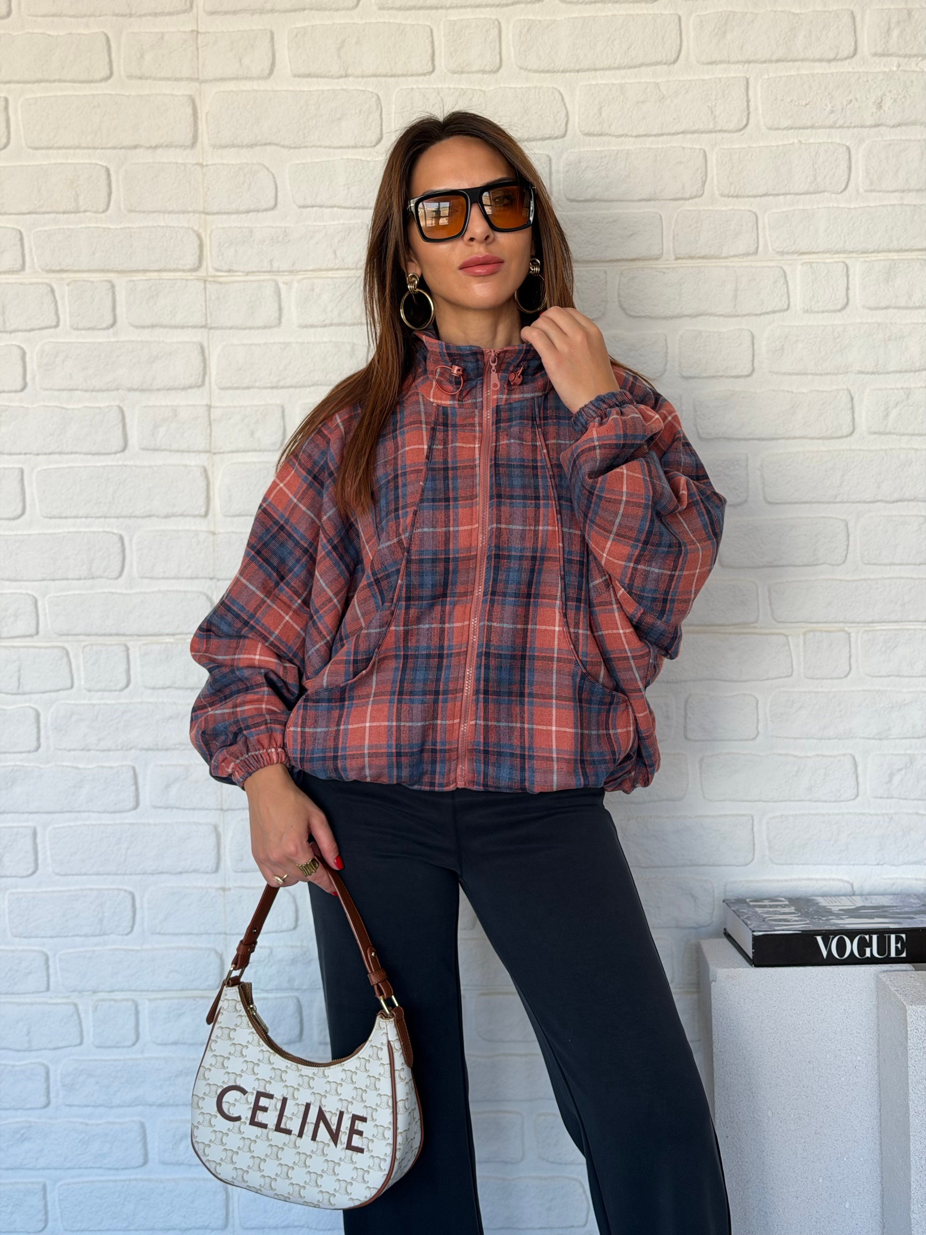 Dik Yakalı Reglan Ceket