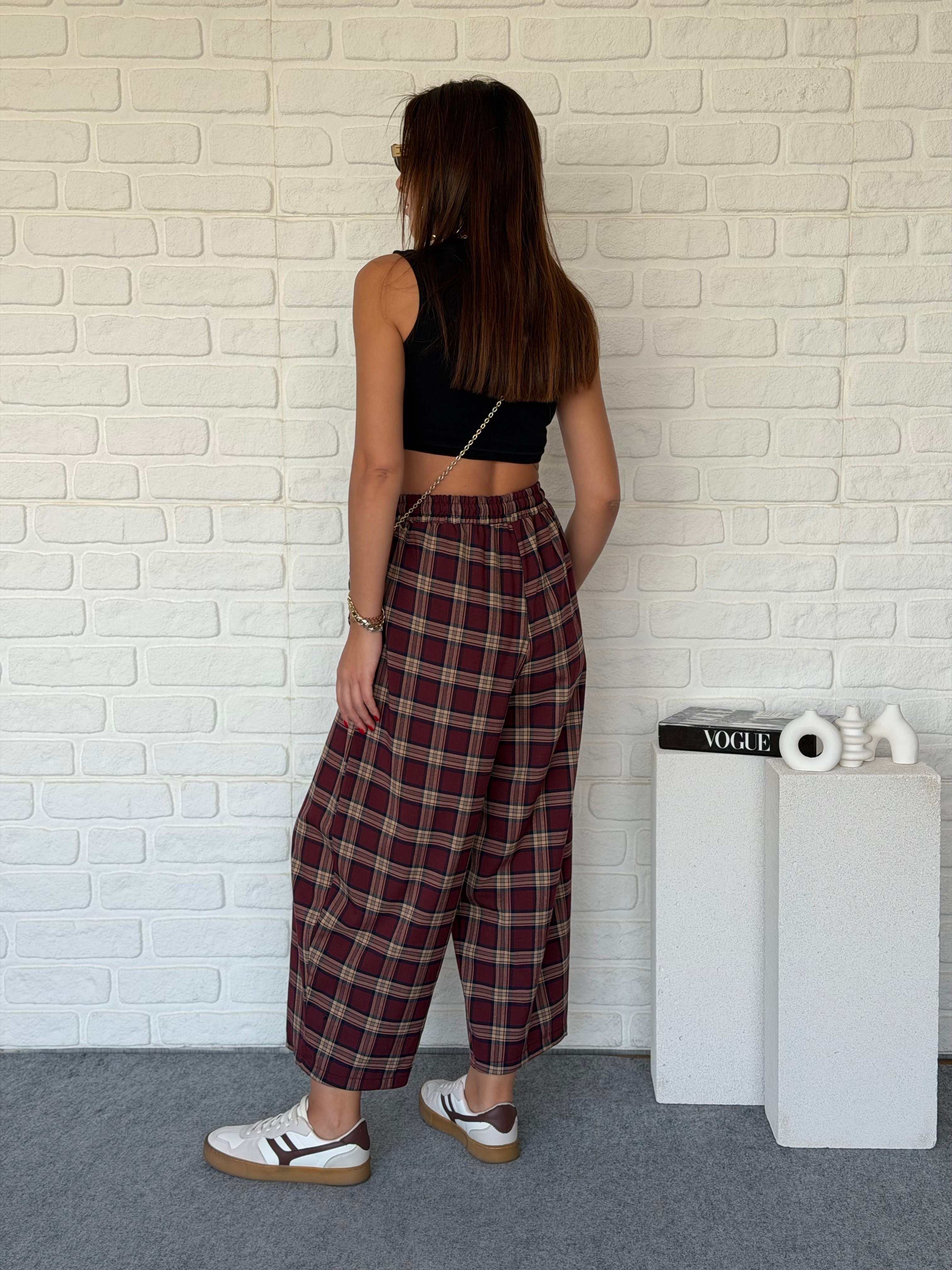 Ekose Pantolon