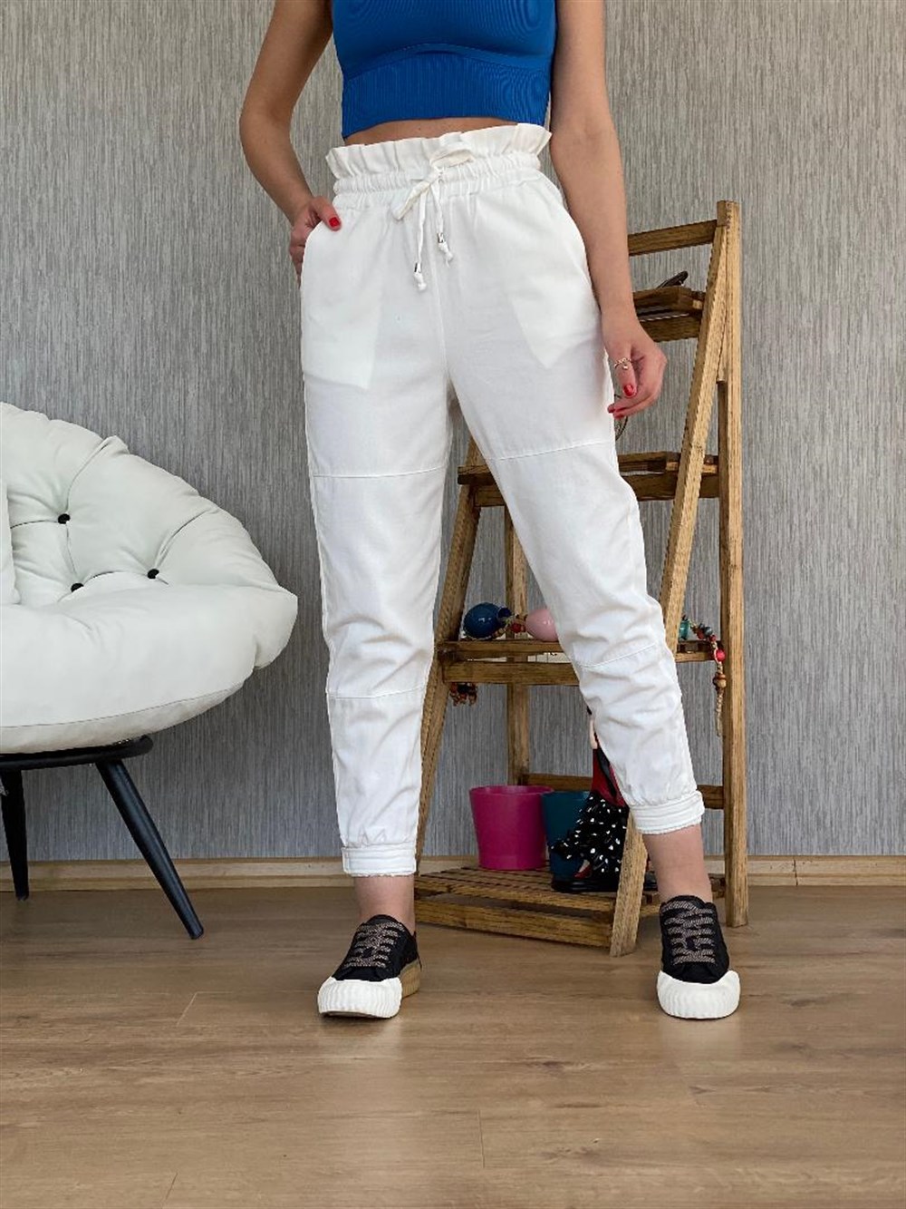 Ekstra Yüksek Bel Gabardin Pantolon