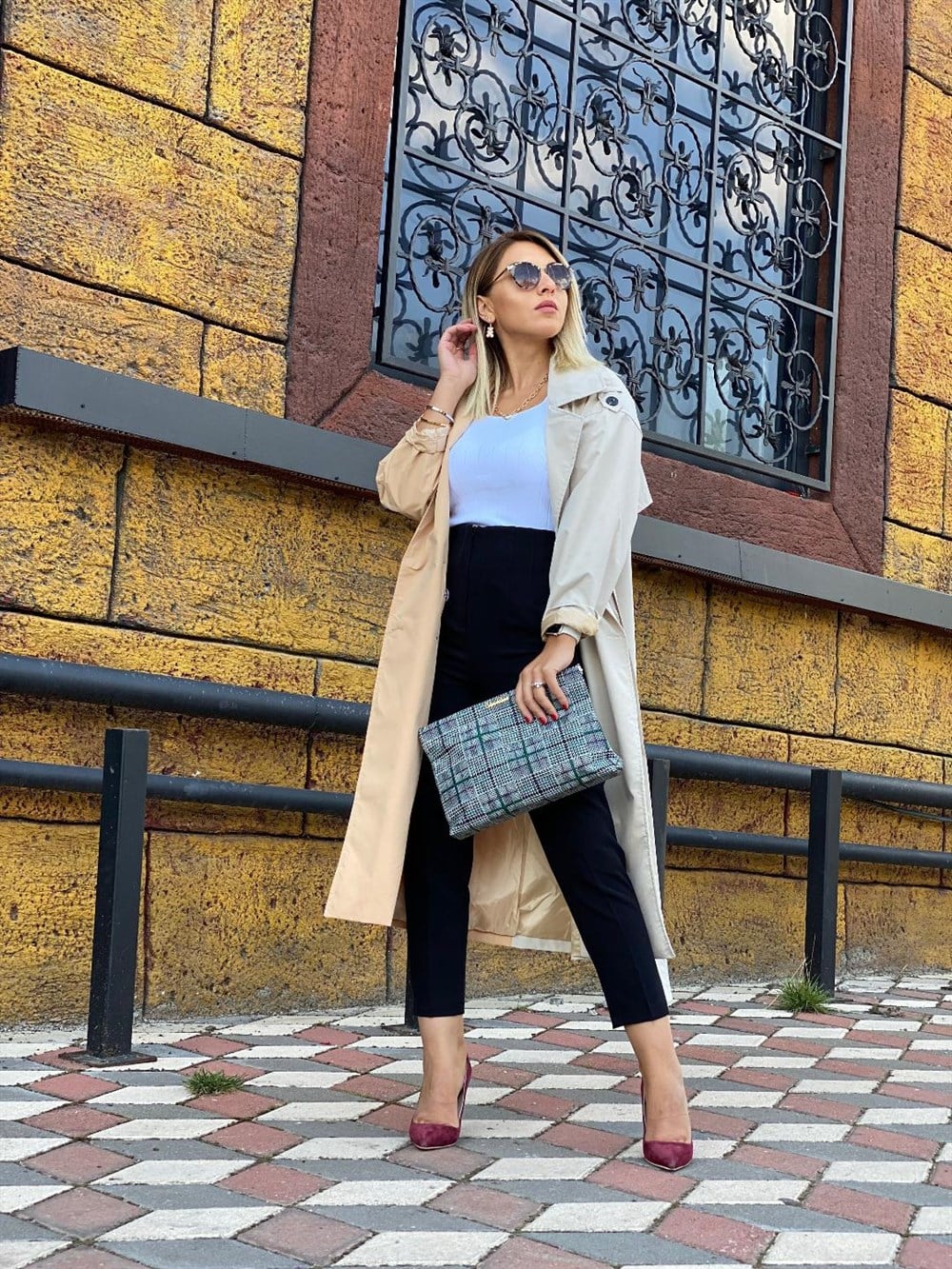 Garni Trench Camel