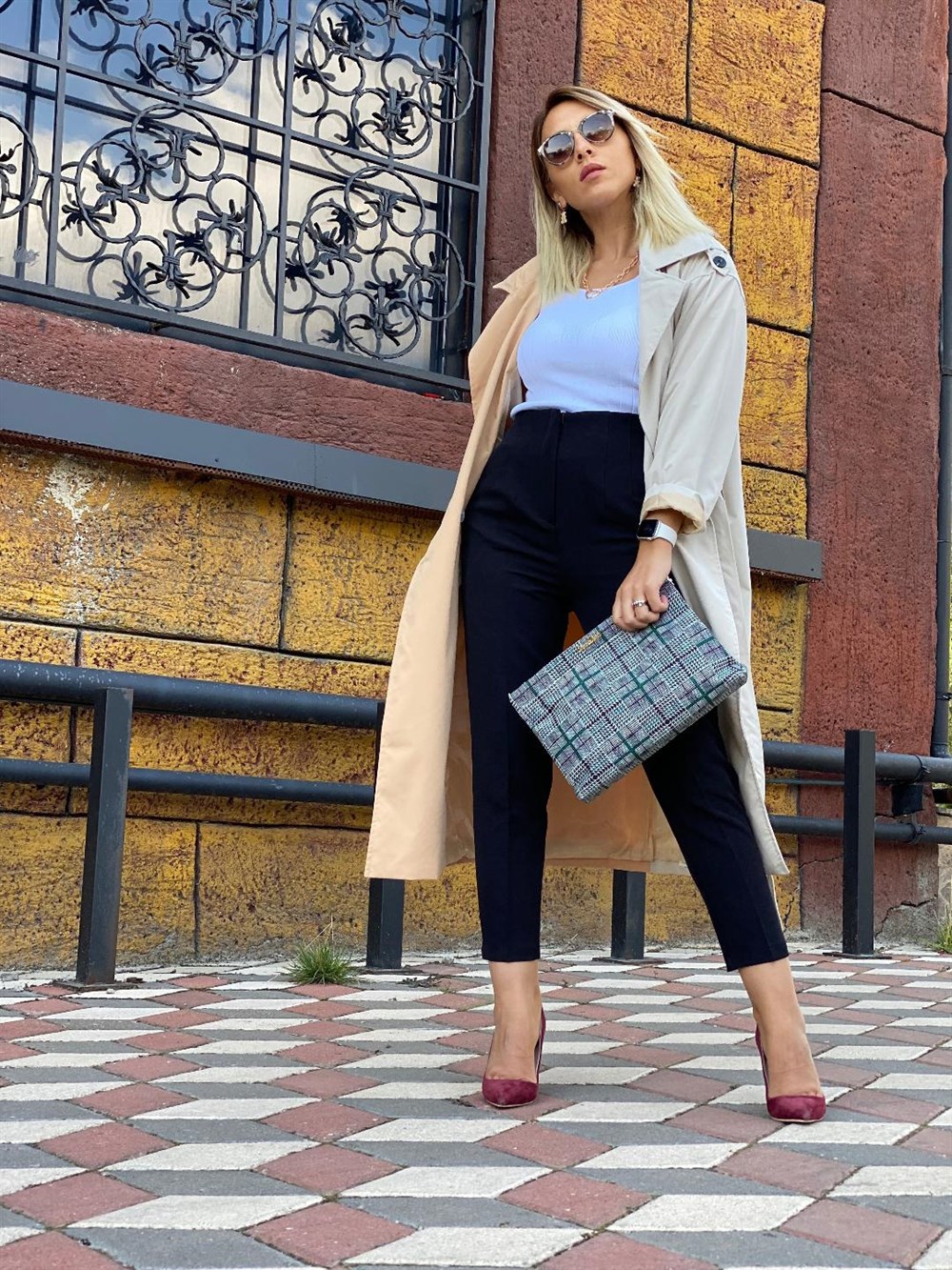 Garni Trench Camel
