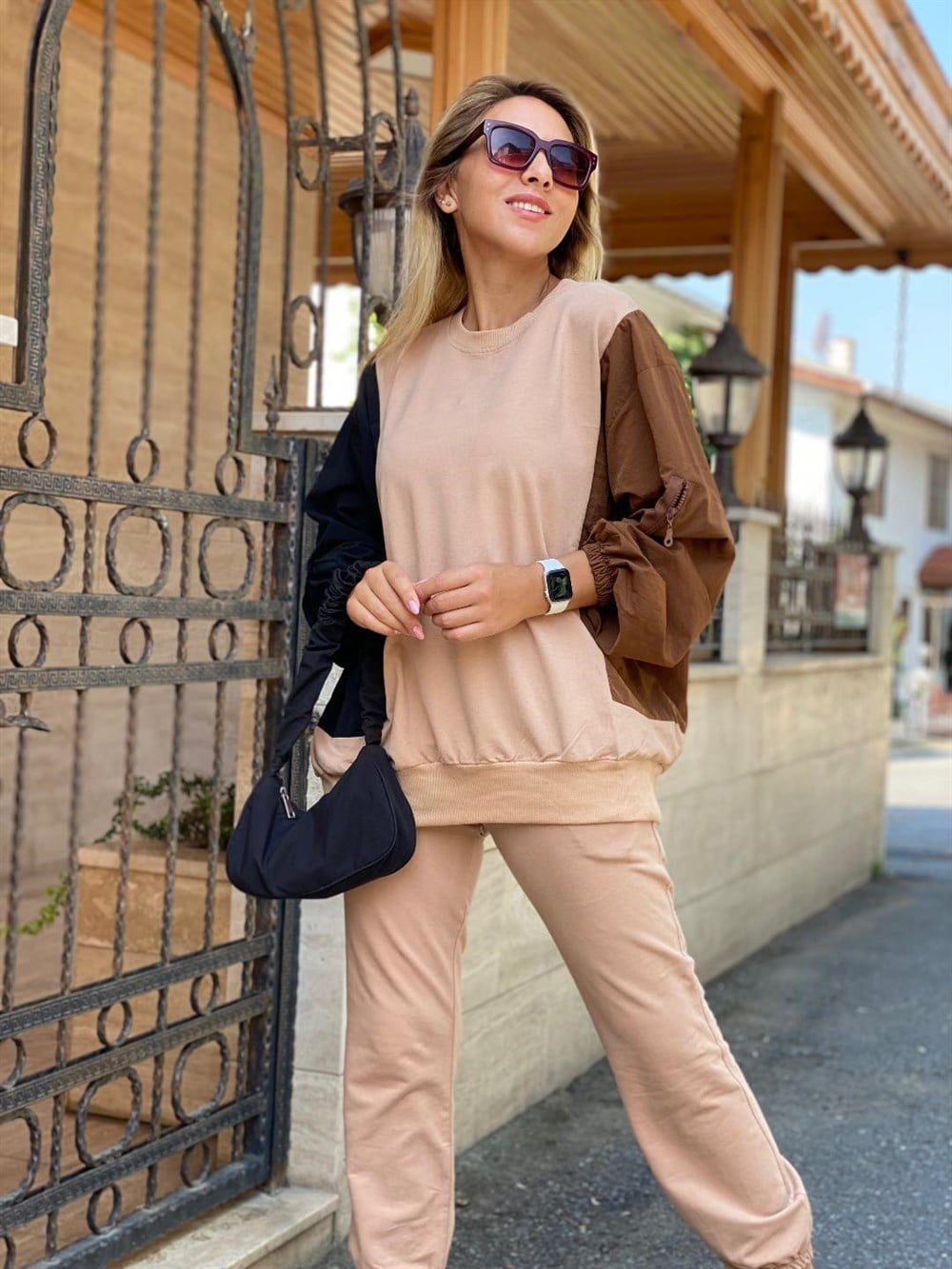 Garnilli Sweat Takım Brown
