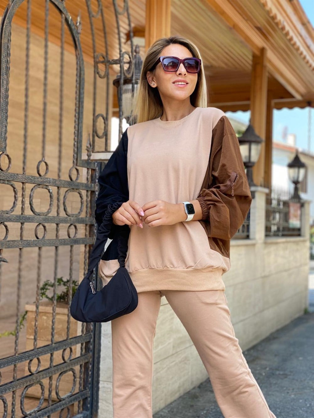 Garnilli Sweat Takım Brown