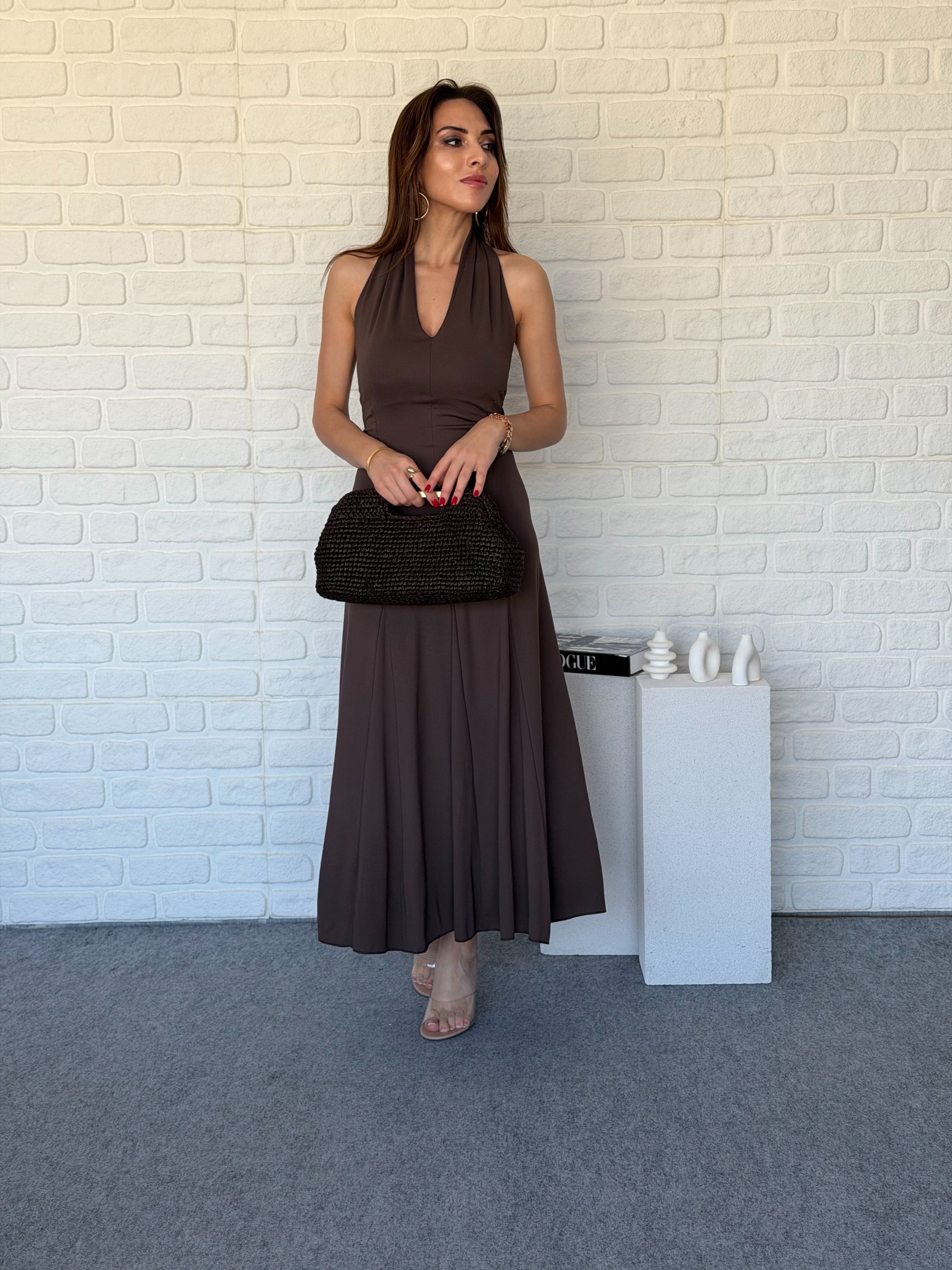 Halter Yaka Elbise